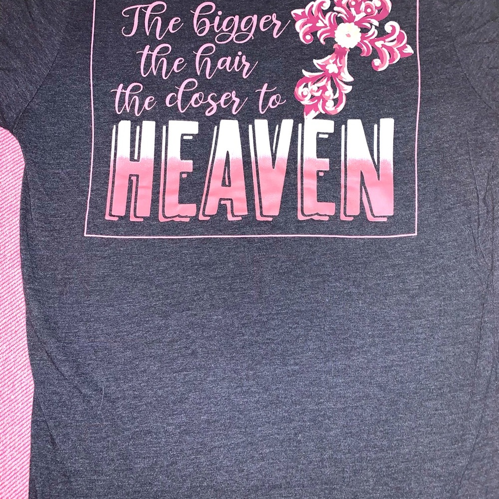 For all the big haired girls , this boutique shirt is for you!